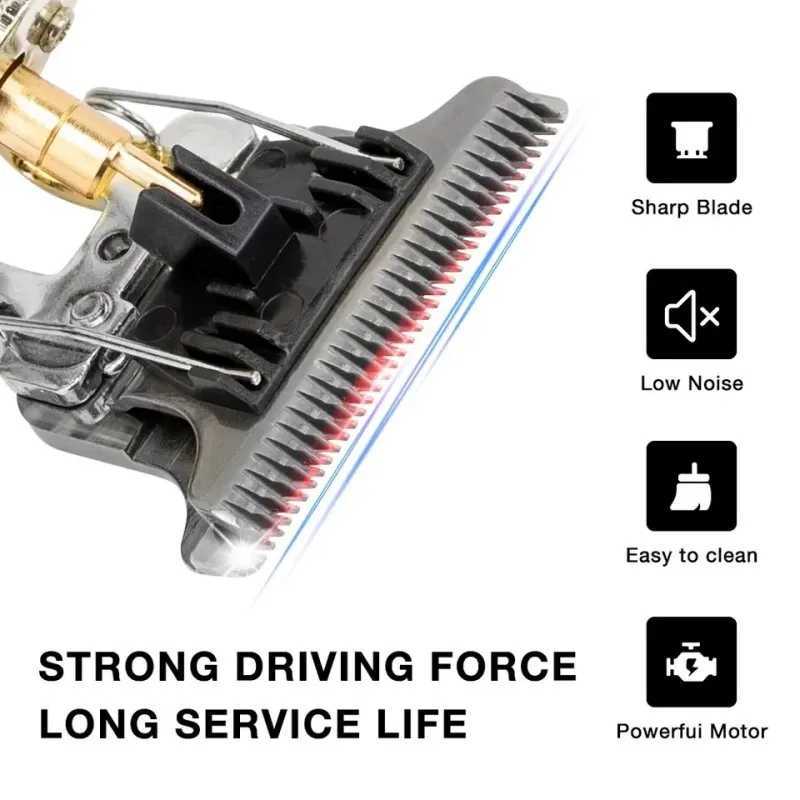 Electric Hair Clipper Professional USB Cordless Clipper Professional Beard Trimmer Haircut Grooming Kit Hair Cutting Machine W241227