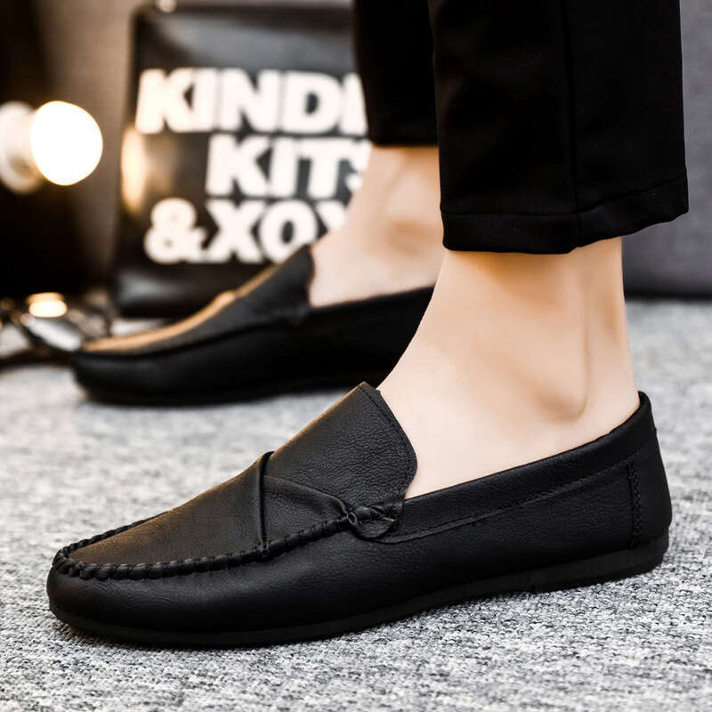 2025 Fashion Trendy Dress Loafers Split Leather Moccasins for Men Formal Mariage Wedding Shoes