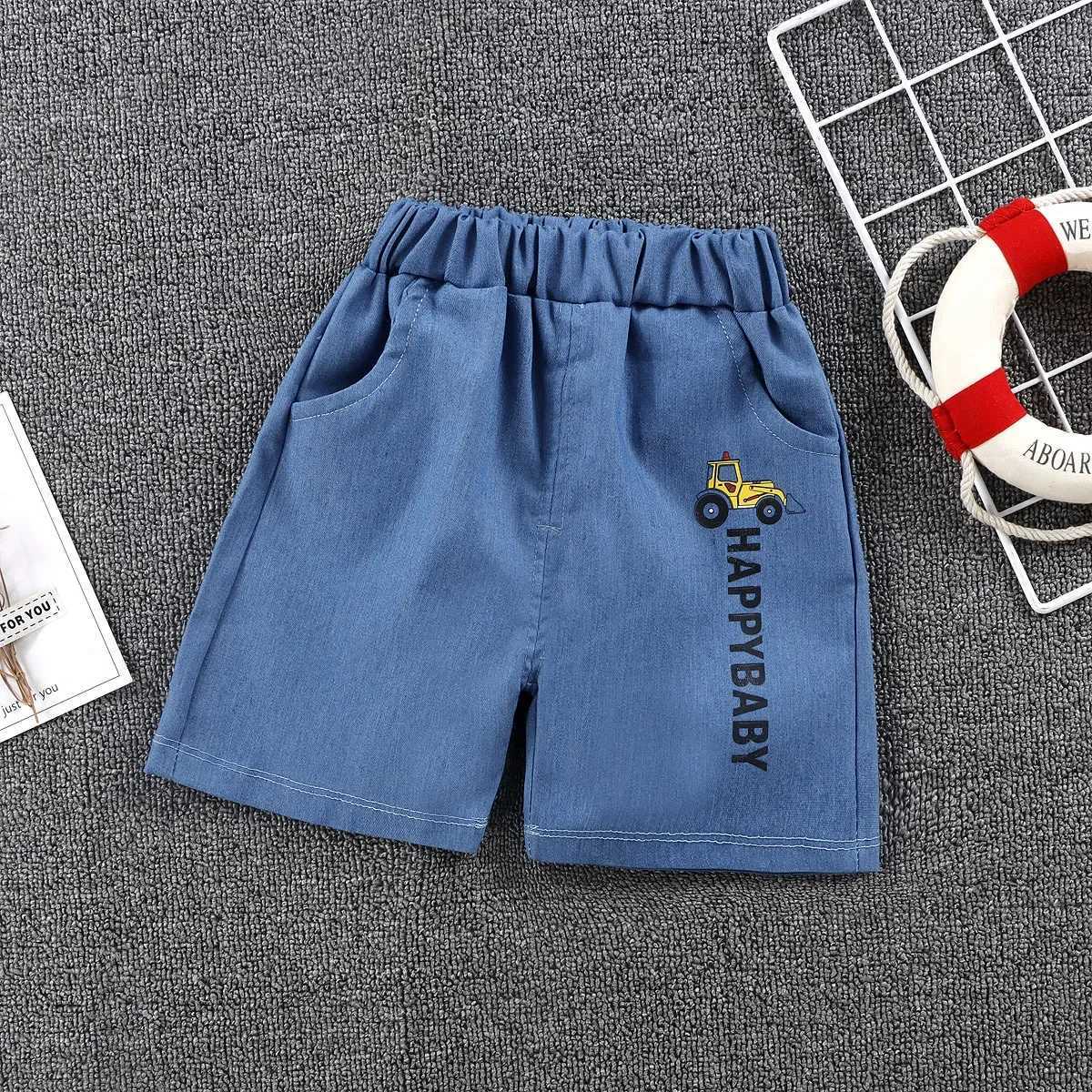 Boys Shorts 2024 Summer Fashion Jogger for Kids Denim Toddler Pants Soft Shorts for Girls 1-6years Children Outfits Clothing W241227