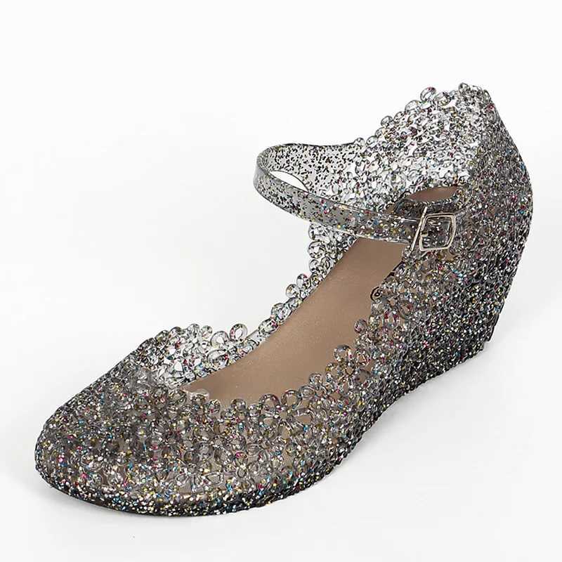 High Quality Wedges Sandals Women Jelly Shoes Fashion Classic Incease Transparent Sandals Female Summer Shoes Woman Sandals T241227