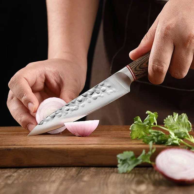 Kitchen knife forging hammering professional but practical stainless steel knife for cutting fruits and meat Y241227