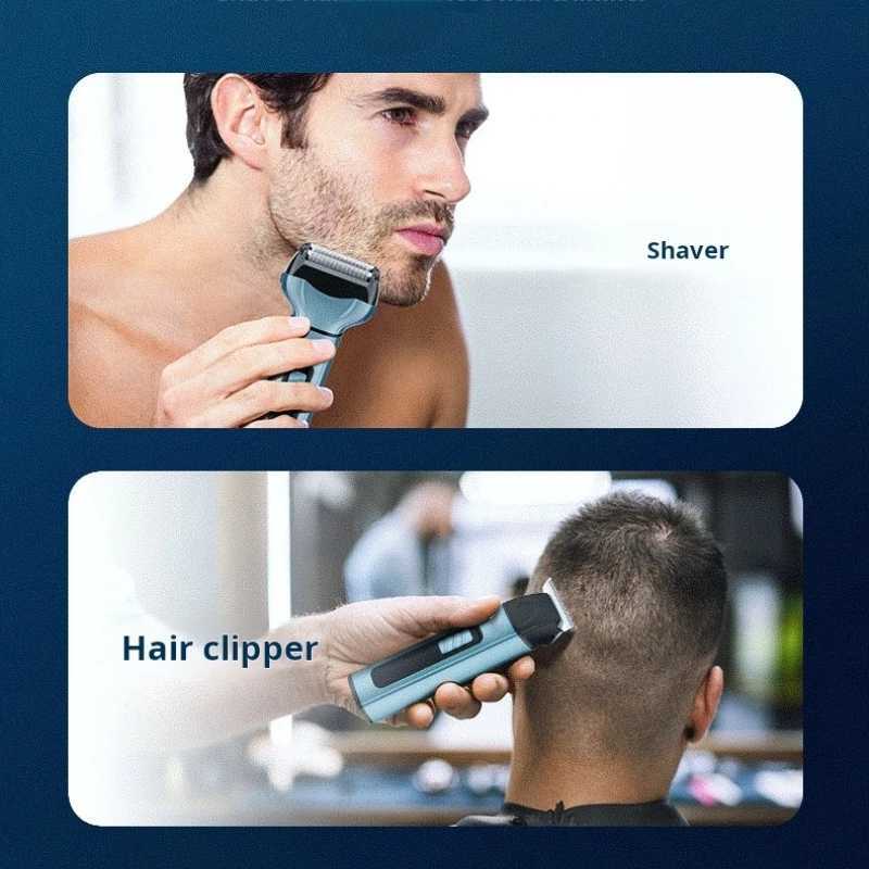 Three-In-One Multifunctional Hair Clipper Set USB Charging Nose Hair Trimmer Mens Electric Shaver W241227
