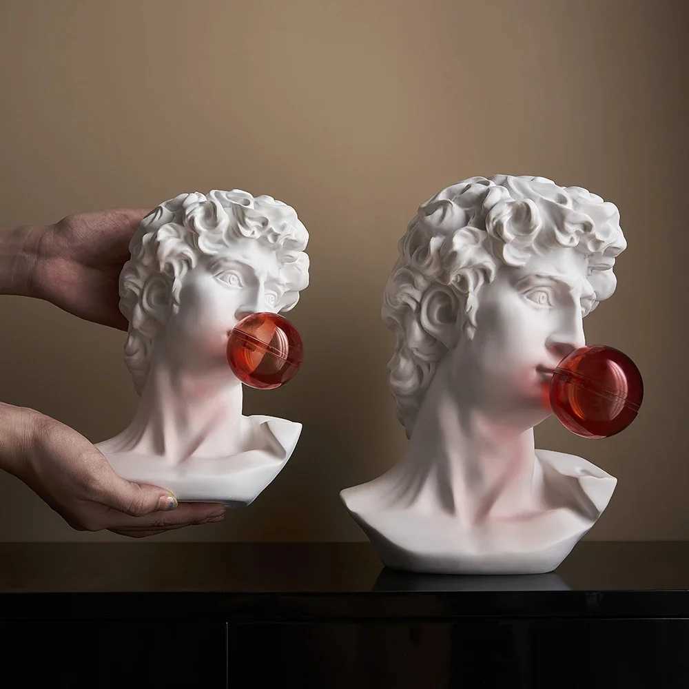 Nordic Style Home Decor Room Decoration Desk Accessories Yard Garden Decors Simplicity Sculptures Figurines Y241227