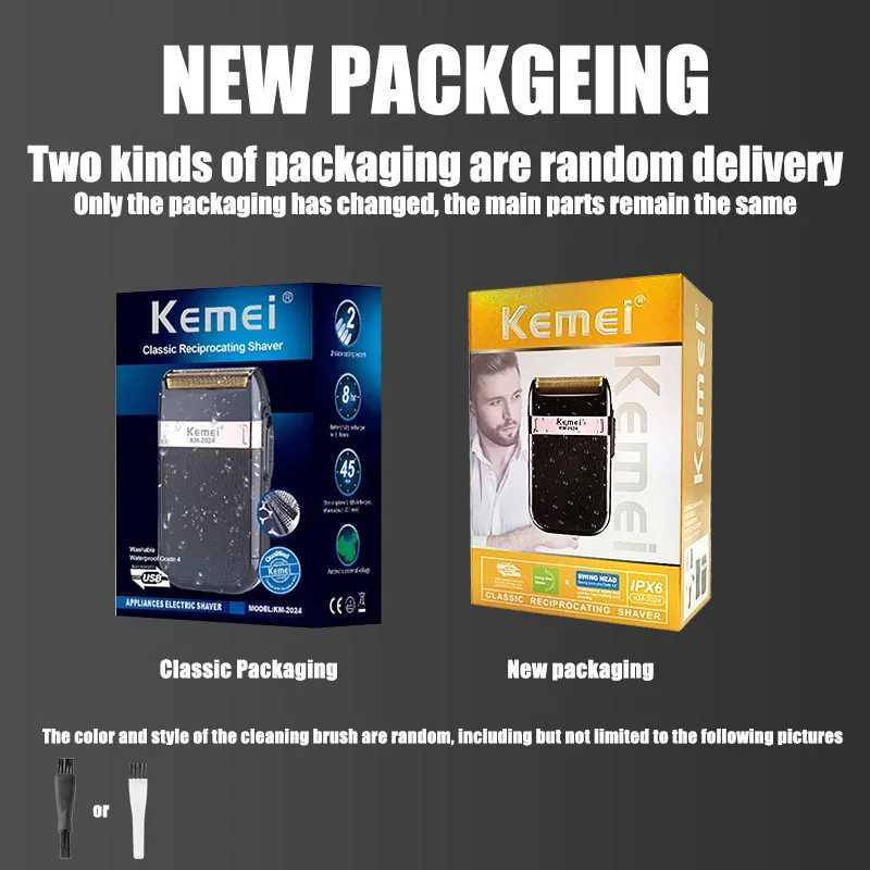 Kemei KM-679 Mini Portable Electric Hair Clipper KM-2024 Mens Reciprocating Twin Blade Razor Shaver Beard Trimmer Shaving Machine W241227