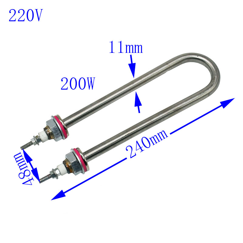 1pcs Incubator Humidification Tube 200W/300W/400W Metal Material Household Incubator Accessories Poultry Breeding Equipment