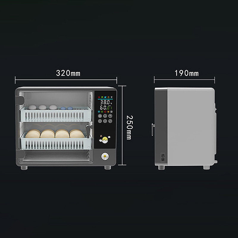 Touch Screen Fully Automatic Egg Turning Incubator AC110V/220V 24 eggs Double Power / Single Power Home High Quality Incubator