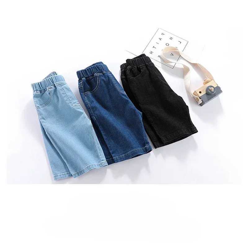 1 pair of boys shorts childrens denim pants casual jeans childrens clothing teenagers shorts childrens baby gifts W241227