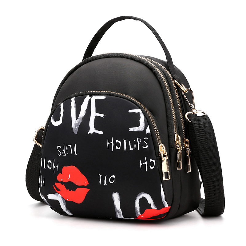 Shoulder Small Multi-Layer Large-Capacity Messenger Women's Oxford Cloth Single Backpack Crossbody Bag