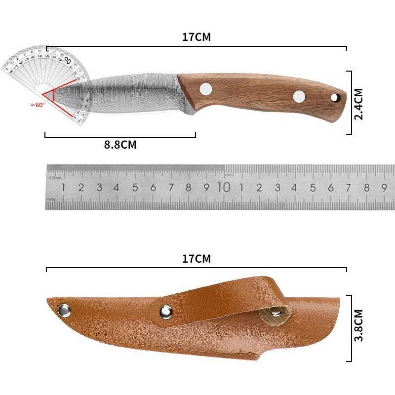 PLYS stainless steel portable pocket knife high hardness Mtifunctional fruit ingredient knife with storage box Y241227