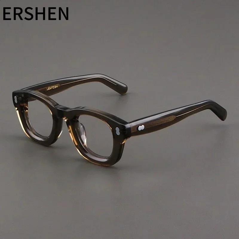 Retro frames Mens high quality round acetate optical glasses for myopia reading womens prescription glasses 241227