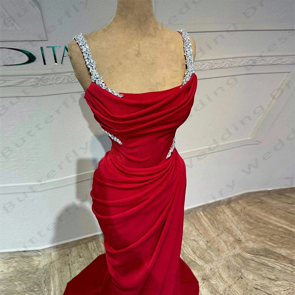 Elegant Womens Evening Dresses Mermaid Sexy Spaghetti Shoulder Strap Princess Prom Dress Formal Beach Cocktail Party Customized 241223