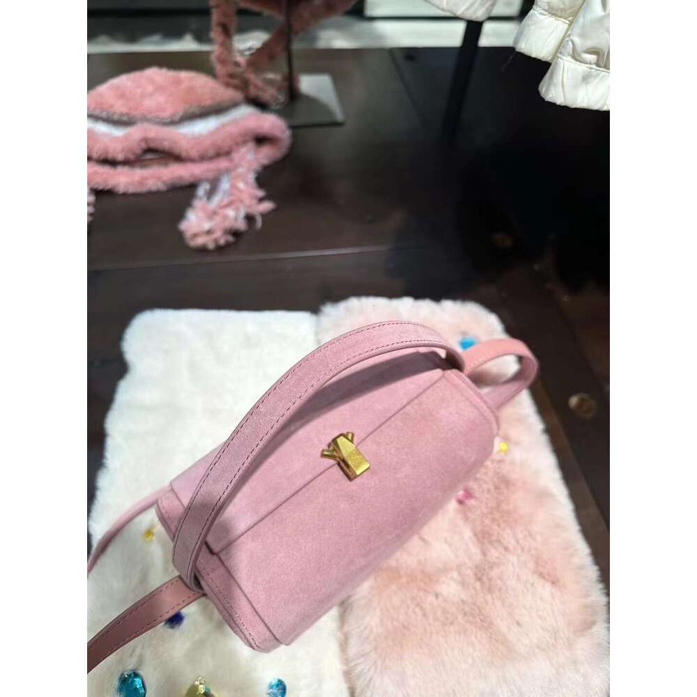 2023 genuine leather cowhide high-end and niche design Boston small square bag crossbody