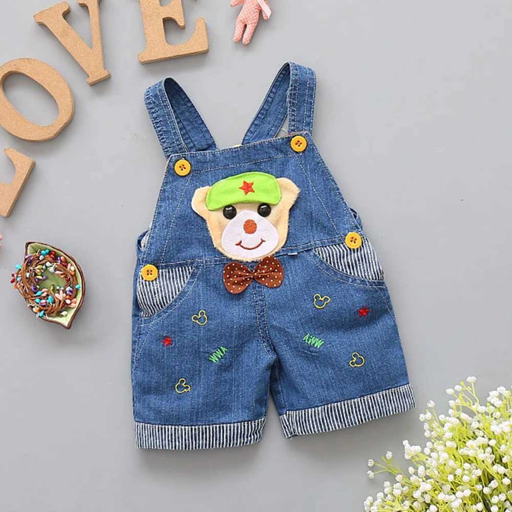 9M-2T baby jacket jeans for boys and girls summer shorts baby jumpsuit hat dog jumpsuit childrens clothing W241227