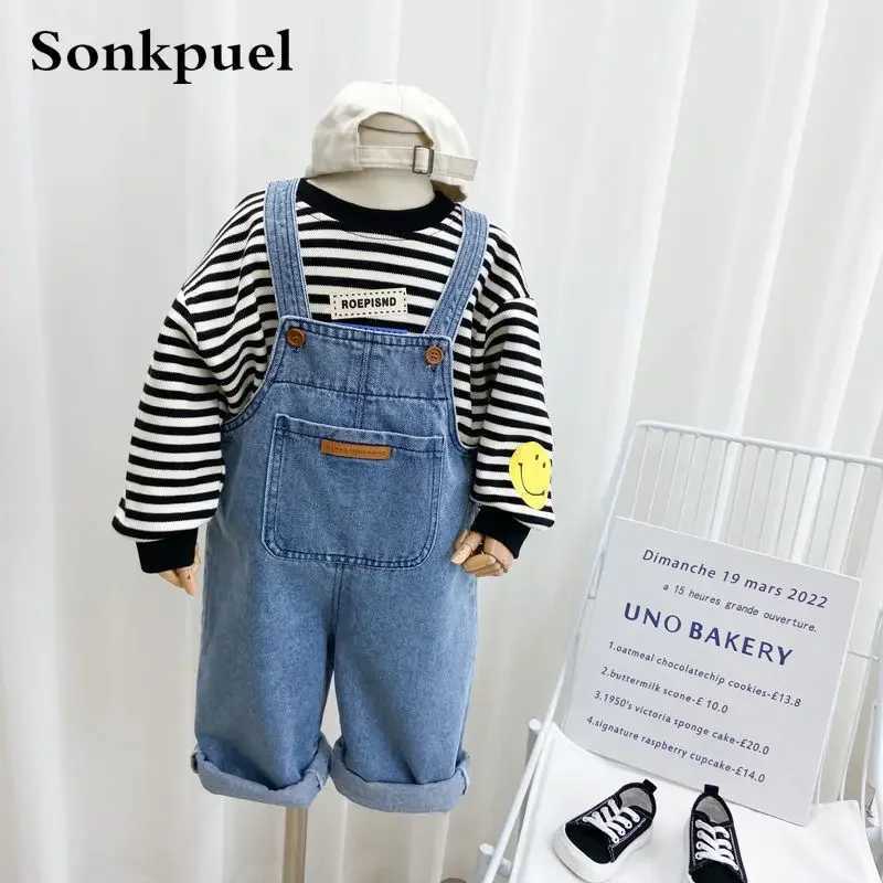 Childrens bag clothes boys autumn pants 2024 new baby bag clothes spring and summer jeans girls pants W241227