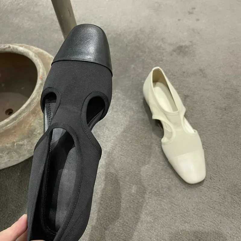 High Quality Womens Shoes Closed Toe Womens Sandals FAshion Cover Heel Daily Sandals Women New Solid Flat Sandals Zapatos Mujer T241227