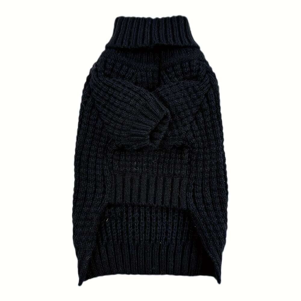 High Neck Knit Sweater 100% Polyester Pullover Pet Jumper, Thick Warm Fashion Canine Apparel, hine Washable For Small to Extra Large Breeds Labradors,