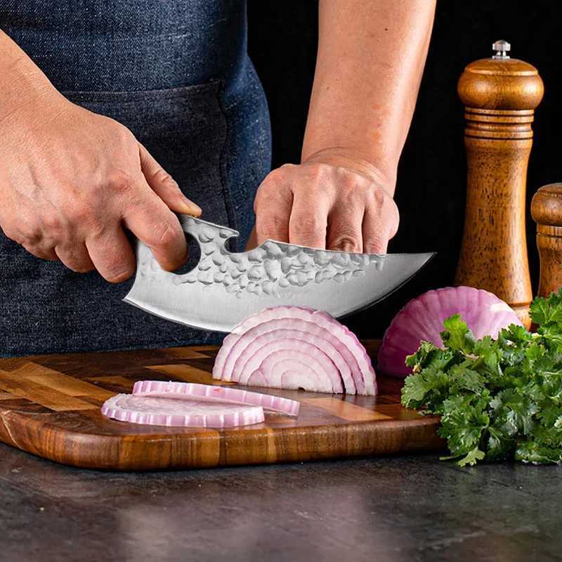Kitchen knife forging hammering professional but practical stainless steel knife for cutting fruits and meat Y241227
