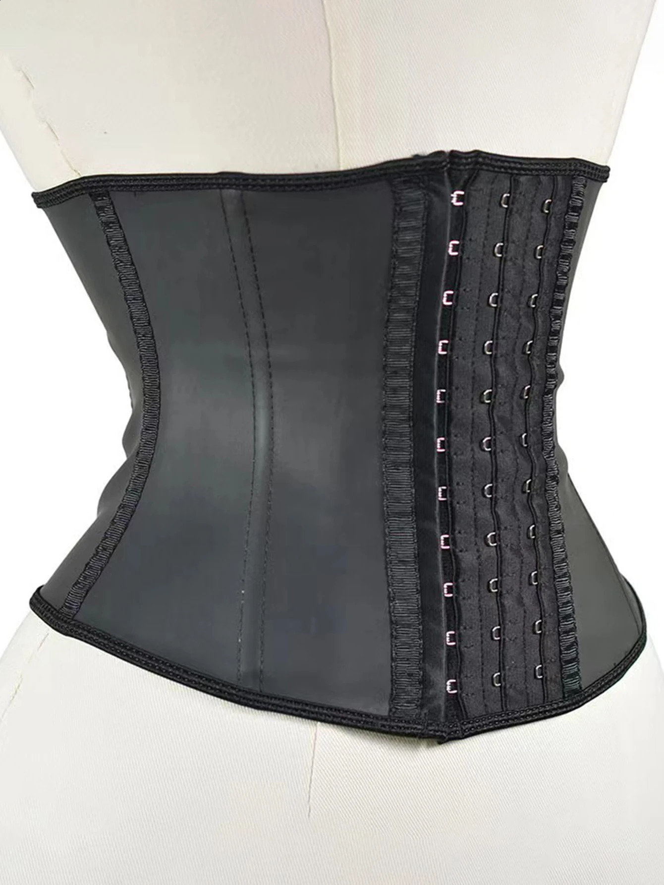 Short 9-bone waist trainer for women latex body shaper abdominal fitness equipment slimming belt compression belt waist seal 241227