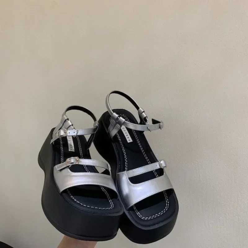 High Quality Platform Sandals Women Wear Fashion Korean Version To Match The Platform Shoes Korean Version Simple Sandals T241227