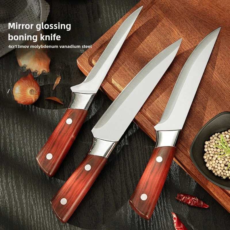 Stainless steel knife kitchen knife pork beef and mutton meat cutting knife chopped fruit vegetable cutting knife Y241227