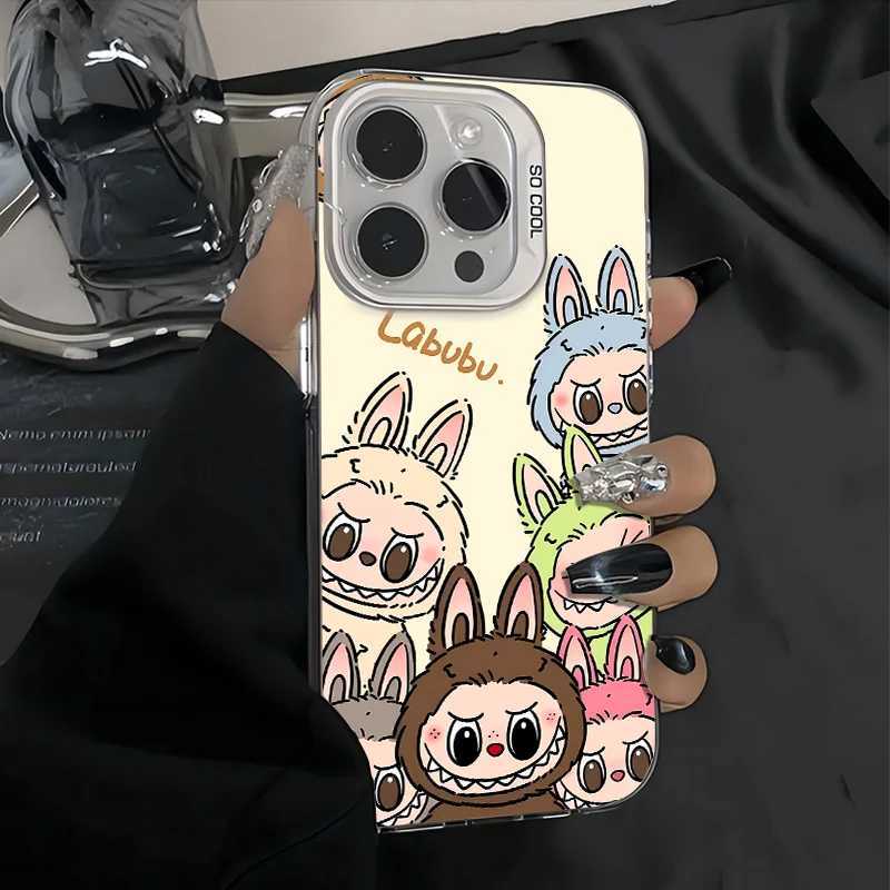 Luxury ar Cute Labubu HOT Chinese Style For iPhone Case 16 15 14 13 12 11 Pro XR XS Max 7 8 Plus Phone Y2K Cool Cover Z250207