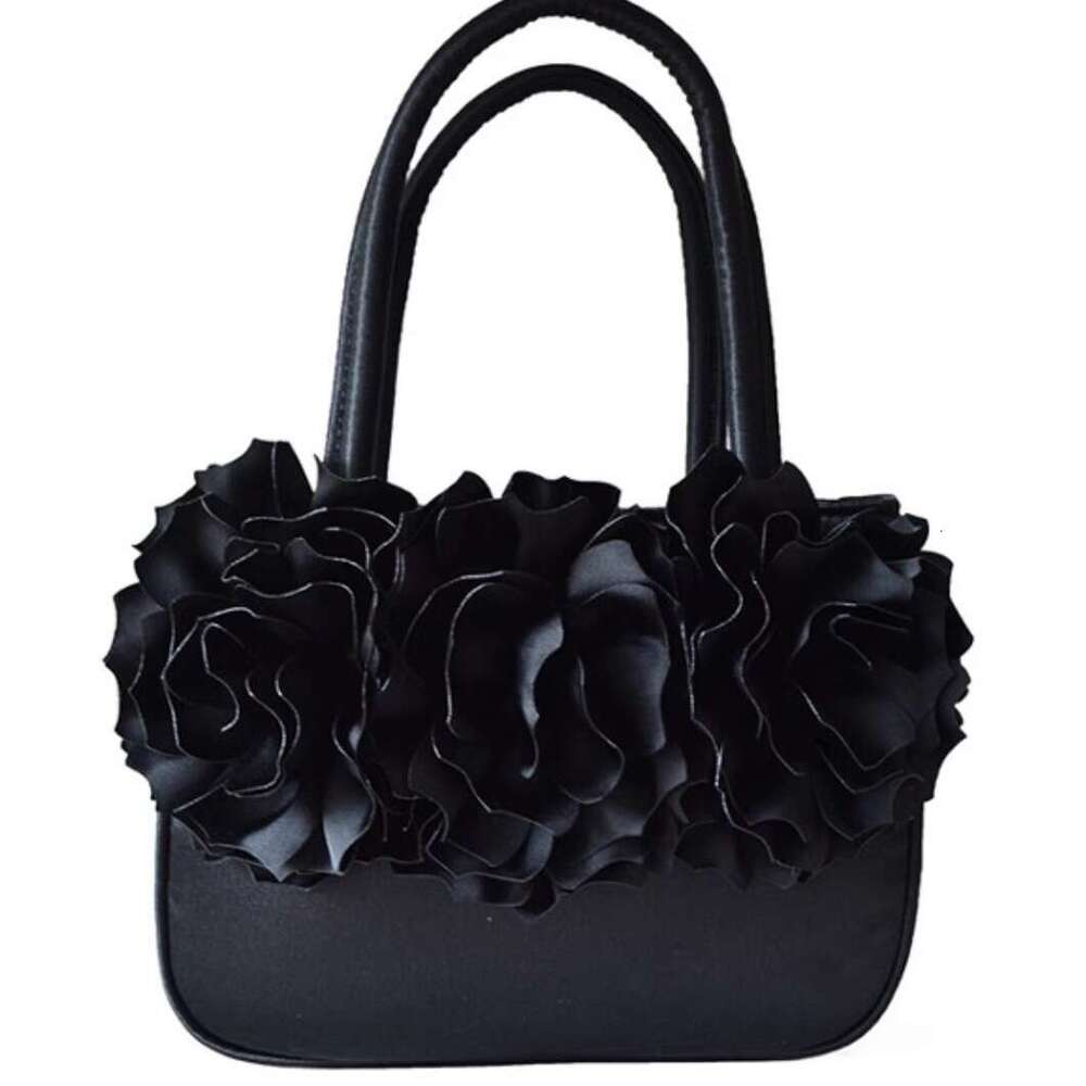 MONA Rose Square Decoration Mobile Phone Crossbody Small Bag For Women 2025 New Summer Flower Handbag Trend