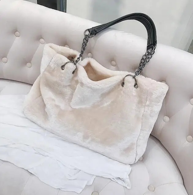 autumn plush womens bag handbag European and American fashion fur big 241225