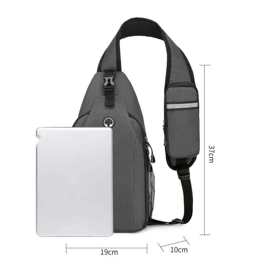 Chest Bag Mens Outdoor Fashion Shoulder Bag Trendy Casual Print Travel Bags Wear-resistant Scratch Resistant Splash Proof Crossbody Bag 240920