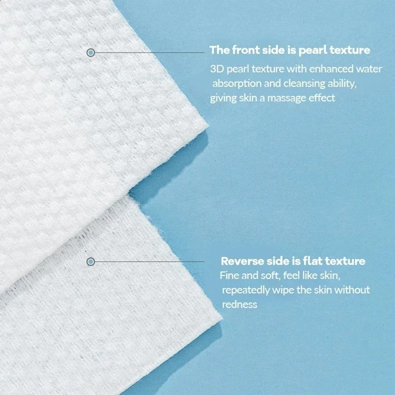 3Bags Set 300PCS Disposable Towel Cleansing Cotton Tissue Wet Dry Wipes Makeup r Pads Skincare Cloth Towel Napkin 241226