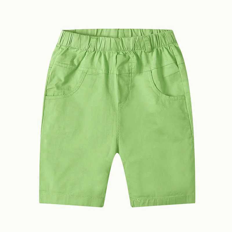 Summer Boys Shorts Solid Color Childrens Cargo Pants Teenager School Capris Woven Baby Casual Pants Kids Trousers Clothing W241227