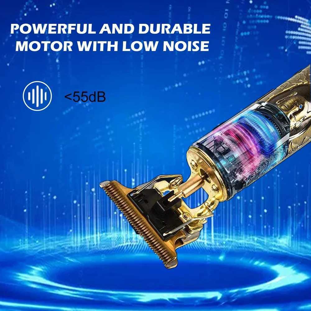 Vintage T9 Electric Hair Cutting Machine Hair Clipper Professional Men Shaver Rechargeable Barber Trimmer for Men Buddha W241227