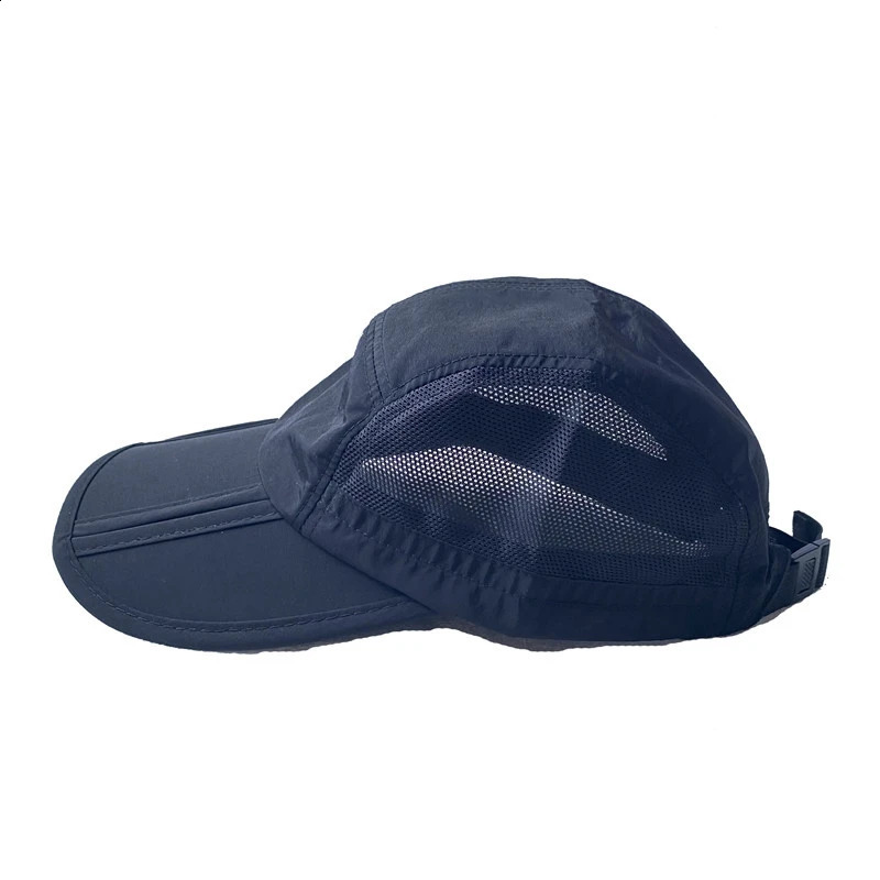 Collapsible Solid Color Shading Adjustable Baseball Cap Sun Protection Unisex Men Spring Summer Dad Hat 241226