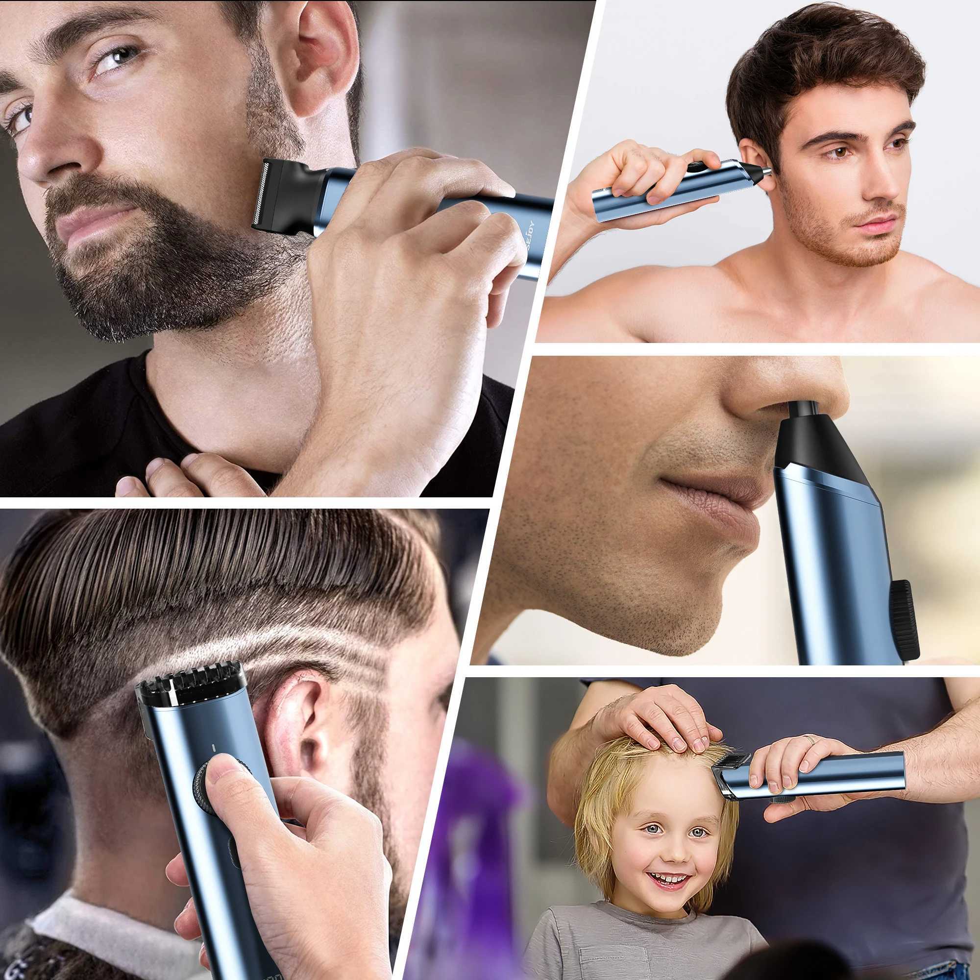 Sejoy Hair Clipper Professional Hair Trimmer Electric Clippers Cordless Hair Cutting Machine 1800mAh Trimmer Clipper for Men W241227