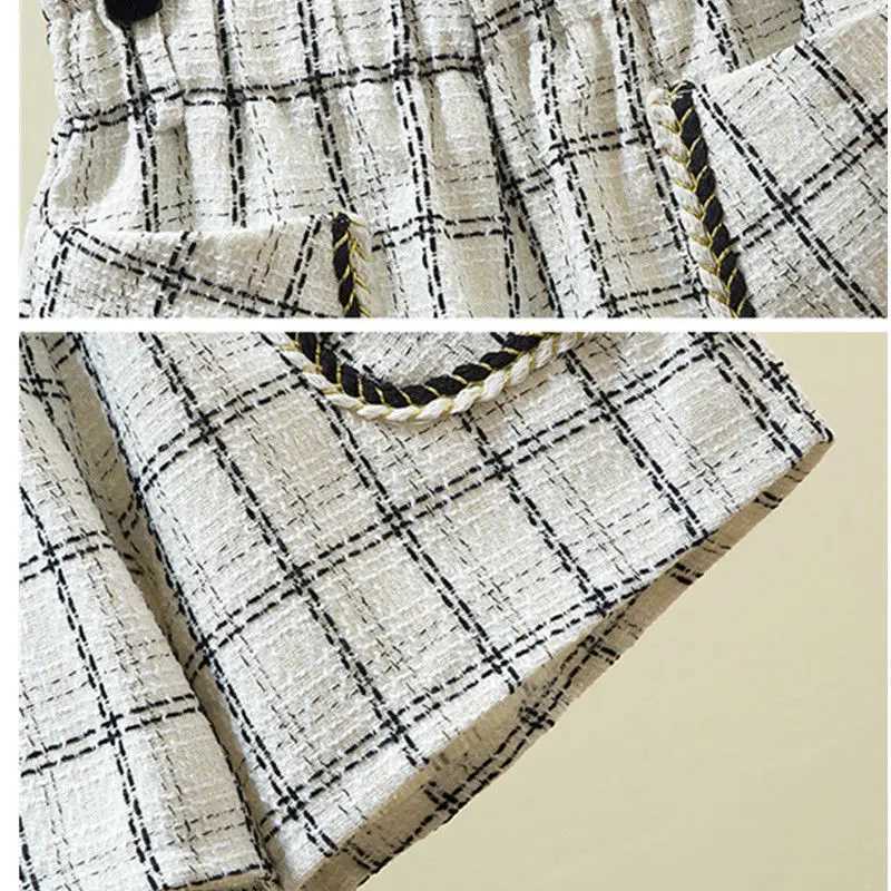 Kids Shorts Girls Tweed Shorts Small Style Casual Pants Kids Clothes Girls Cute Shorts Baby Pants W241227