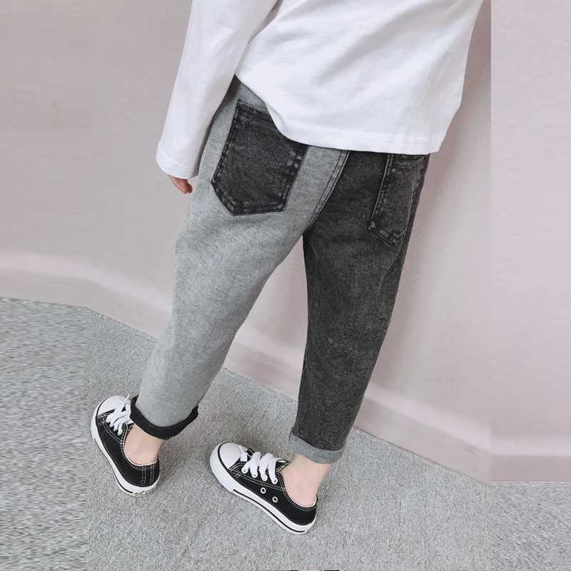 IENENS kids Slim Jeans Boys Girls Skinny Denim Pants Child Casual Trousers 2 3 Years Baby Stretch Jeans 2-11 Years W241227