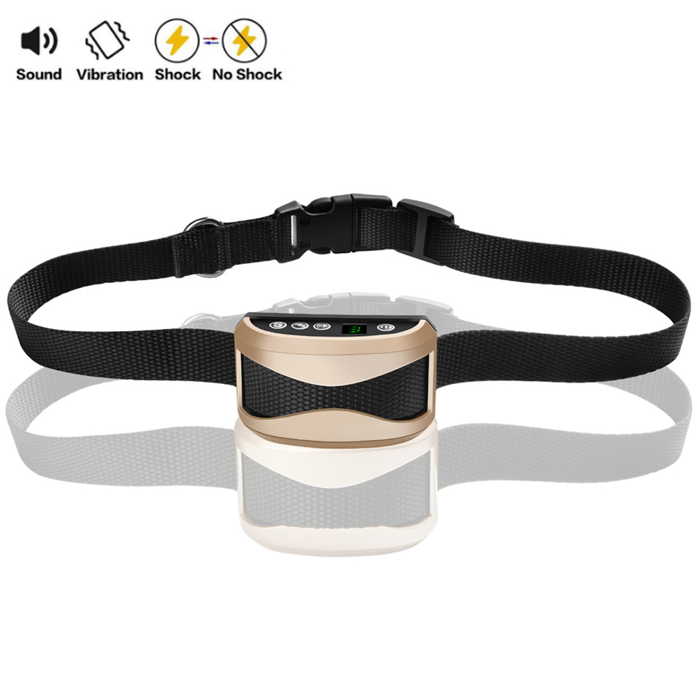 Pet Dog Anti Bark Electric Collars Rechargeable Training Collar for Small Large Dogs Anti Barking Vibration Control Pets Dogs