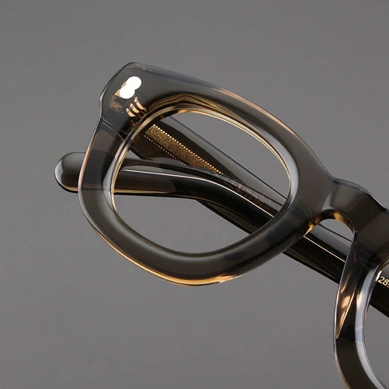 Retro frames Mens high quality round acetate optical glasses for myopia reading womens prescription glasses 241227