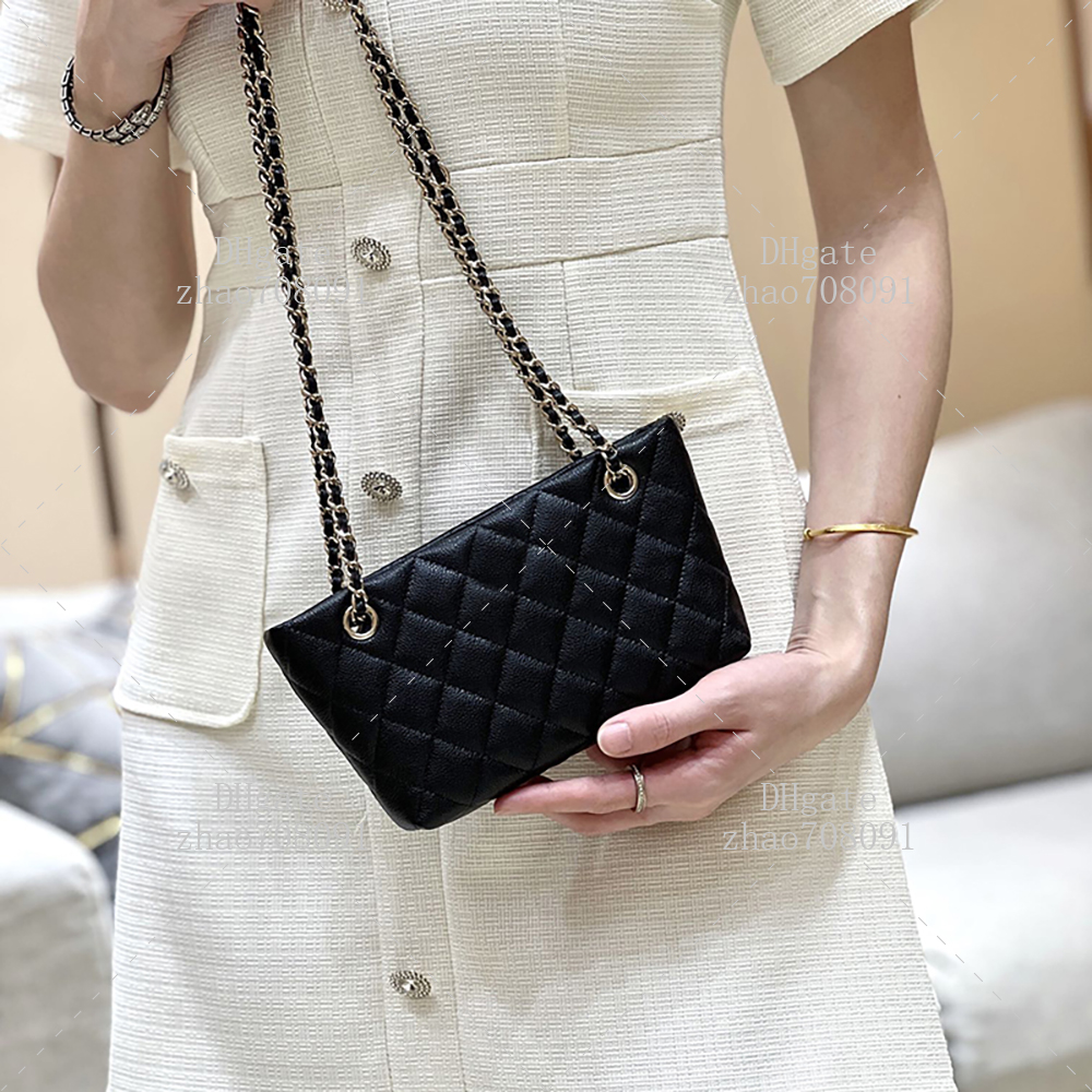 Designer Calfskin Crossbody Tote - 20CM Luxury Mini Shoulder Bag With Box C284