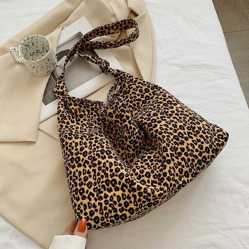 White rabbit leopard print little white rabbit ins modern cloth bag Japanese cloth bag simple Korean female single shoulder messenger bag leisure bag