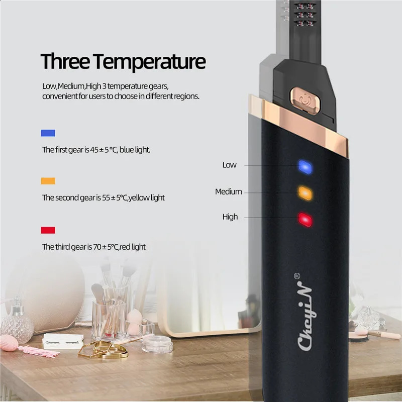 Electric Eyelash Curler Fast Heating Natural Curling Iron Temperature Adjustable Makeup Pen USB Charging 241226