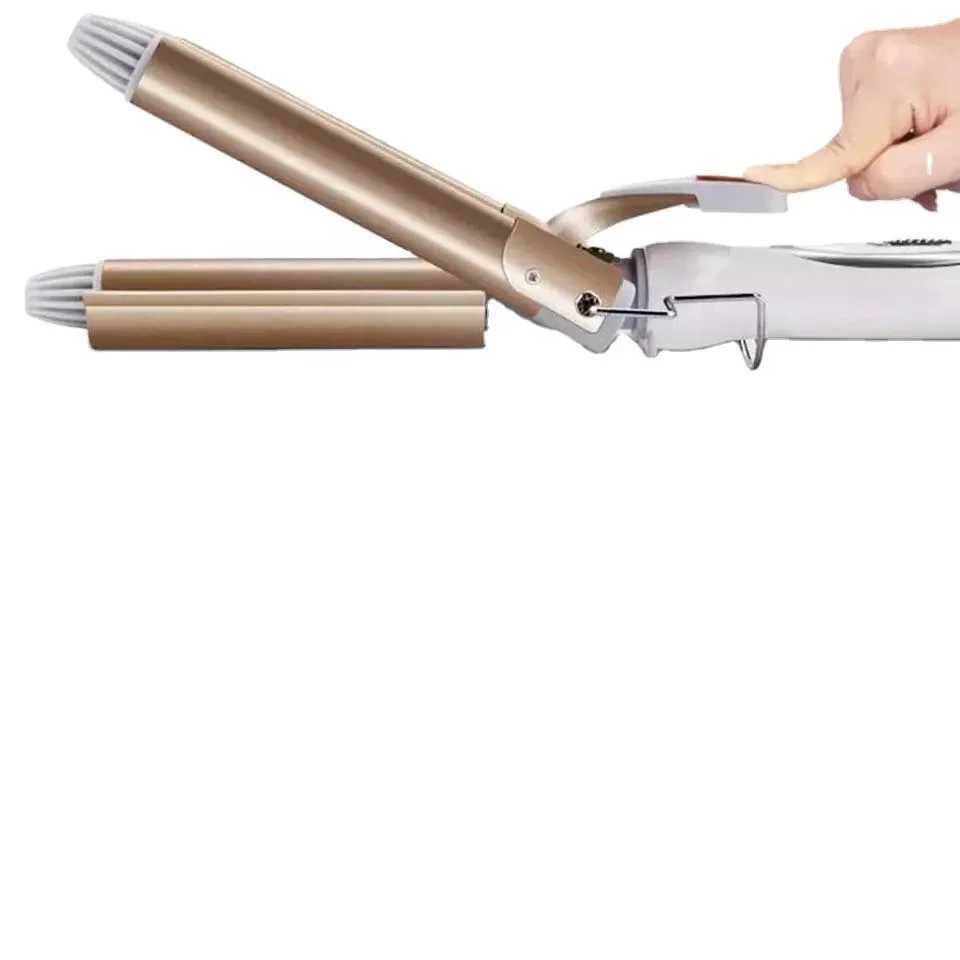 Kemei Electric Hair Curler Waver Styler KM-1010 Hair Curling Iron 2 In 1 Hair Straightener M241227
