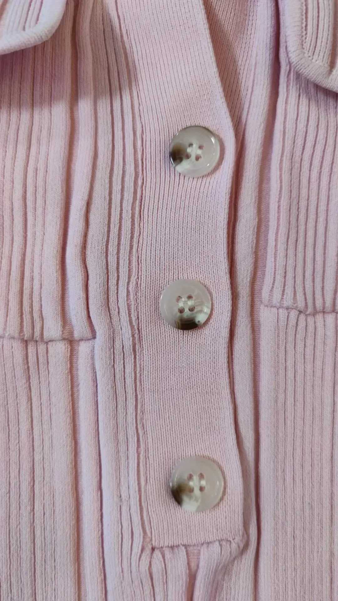 Puff Slve V-neck Knitted Dress 2023 spring New Commuter Midi Skirt High Waist Slim Fit Sexy Dresses 5220643 X241226