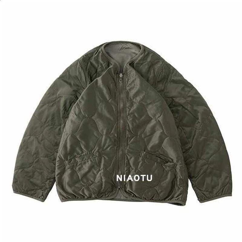 Arrival NIAOTU AutumnWinter AW Retro Interior Double Sided Jacket Non Visvim Dcdt Cotton Liner Coat for Men 241227