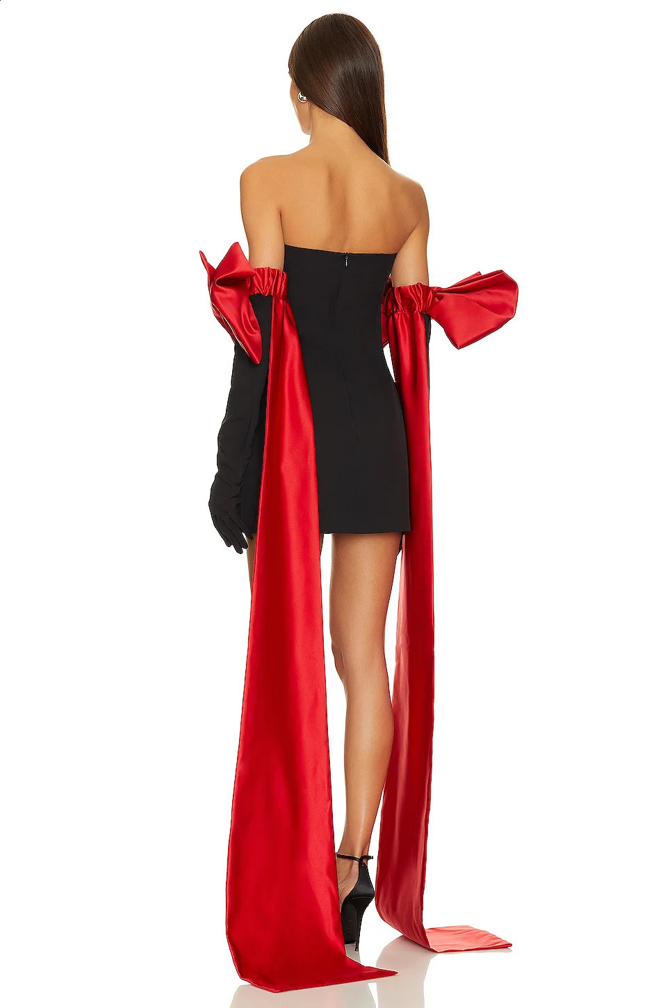 Elegant Party Dresses for Women 2024 Brithday Prom Gown Fashion Bow Evening Dress Sexy Strapless Short Dress Y2k Clothes 241223