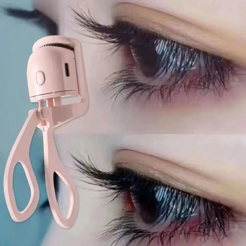 Portable Electric Heated Eyelash Curler Comb Eye Lash Long Lasting Eyelashes Curls Thermal Eyelash Curler Makeup Tools 241226