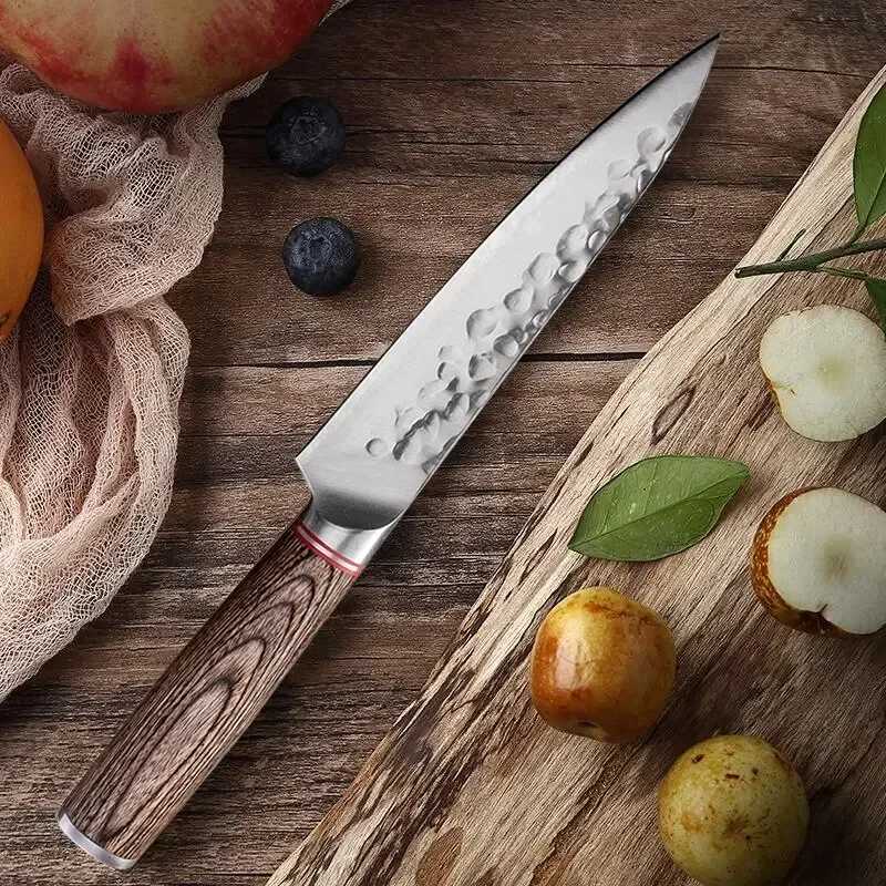 5-inch kitchen chef knife fruit with kitchen knife stainless steel steak knife forged Boning knife wooden handle kitchen supplies Y241227
