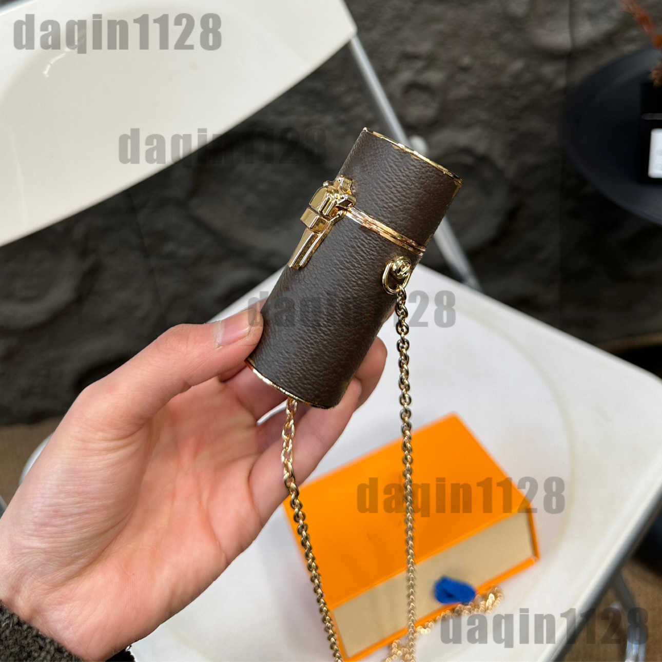 Holder Designer Shoulder Luxury Lipstick Lady Clutch Cylinder Coin Pouch Women Purse Wallets Beauty Case Cross Body Handbag Tote Bags Cosmetic Bag