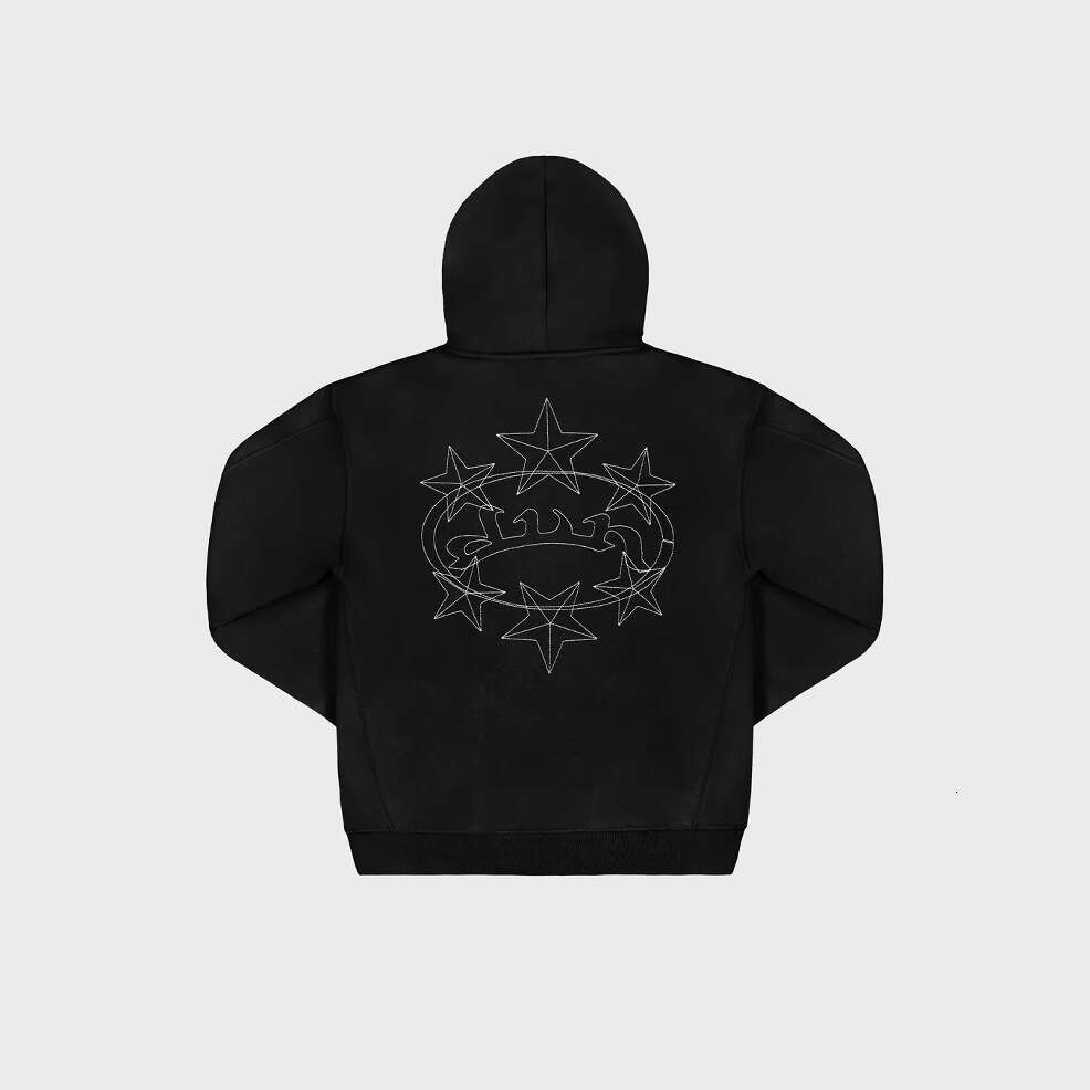 New autumn winter fashion brand star hooded men's and women's pattern hoodie sports street