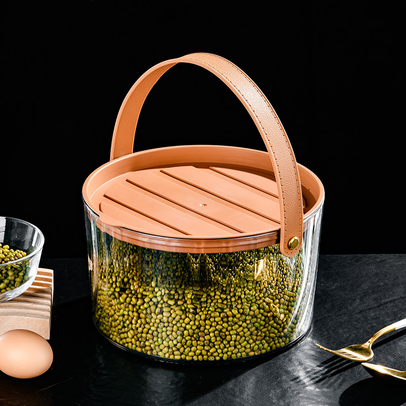 Pet-Friendly Compact Round Food Storage Bin Made from High-Quality PET Material
