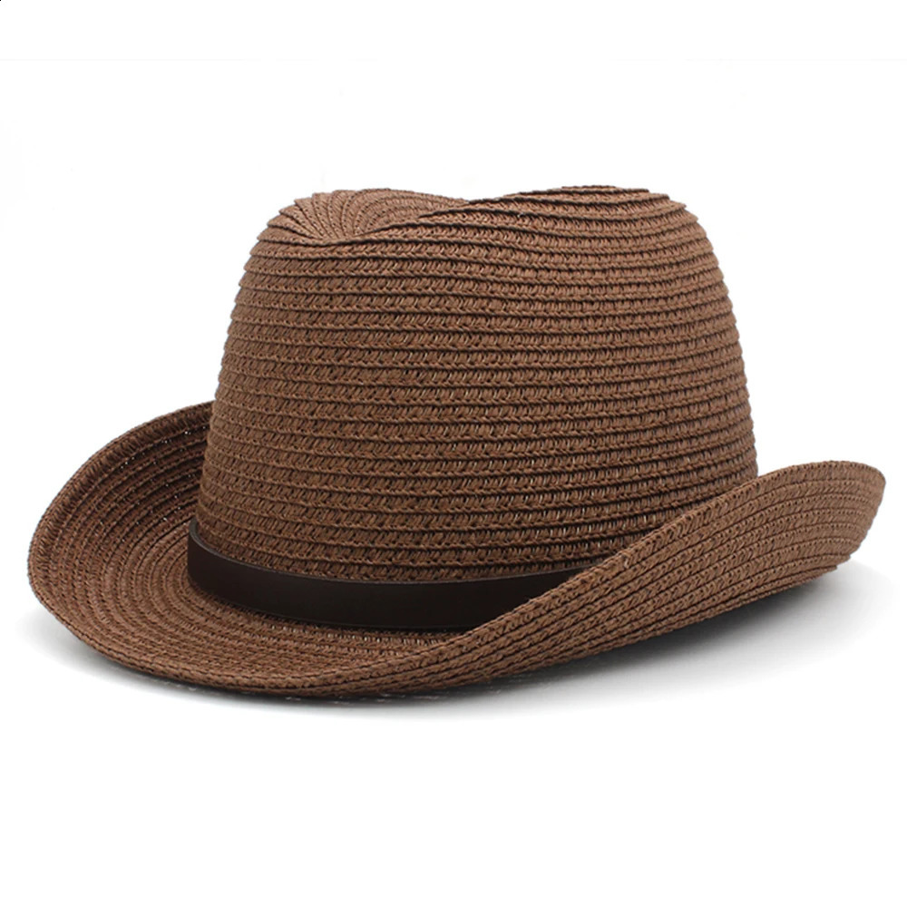 Men Women Straw Classical Retro Homburg Hats Bowtie Band Fedora Caps Trilby Sunhat Jazz Summer Adjustable Size M-L 7 1/8-7 1/4 241226
